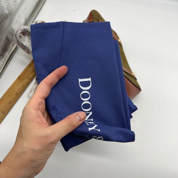 Dooney & Bourke Suede Drawstring Crossbody Olive Crossbody Handbags - Picture 11 of 15